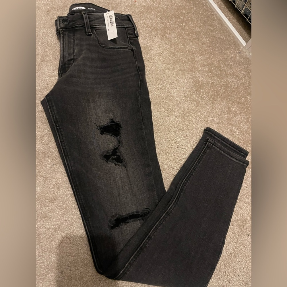 Old Navy Stretchy Black Rockstar Jeans